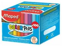 Мел цветной, круглый MAPED Color'Peps, 10 цветов (100шт)