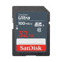 Карта памяти SDHC SanDisk 32Gb Ultra 100MB/s SDSDUNR-032G-GN3IN, 1шт