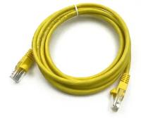 Патч-корд Buro UTP 4 пары cat5E CCA molded 2м желтый RJ-45 (m)-RJ-45 (m)