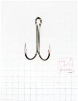 Крючок KOI SHORT DOUBLE HOOK размер 1 (INT), цвет BN, двойник (10 шт