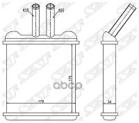 Радиатор Отопителя Салона Daewoo Nubira/Lacetti 00-/Chevrlet Lanos 97- Sat арт. ST-CVL1-395-0