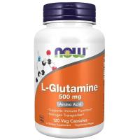 Капсулы NOW L-Glutamine, 130 г, 250 мл, 500 мг, 120 шт