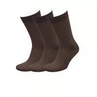 Мужские носки ГРАНД, высокие, износостойкие, бесшовные, усиленная пятка, размер 44/47, серый