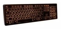 Dialog Клавиатура Katana Клавиатура KK-ML17U BLACK - Multimedia, с янтарной подсветкой клавиш, USB, черная