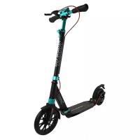 Детский городской самокат Sportsbaby City Scooter Disk MS-108, черный/бирюзовый