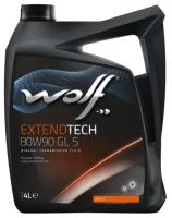 Масло трансмиссионное Wolf ExtendTech GL-5, 80W-90, 4 л