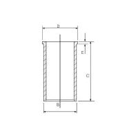 Гильза цилиндра двигателя GOETZE 14-020420-00