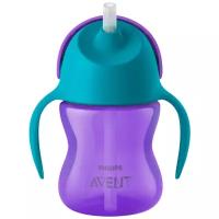 Поильник с трубочкой Philips AVENT SCF796, 200 мл фиолетовый