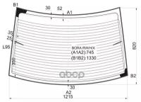 Стекло Заднее С Обогревом Volkswagen Golf Iv 4d 97-03 / Bora/Jetta 4d 98-06 XYG арт. BORA RW/H/X