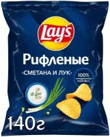 Чипсы Lay's картофельные, лук-сметана, 140 г