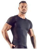 Мужская футболка с сетчатыми вставками по бокам XL, черный