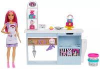 Игровой набор Barbie Кондитерская, HGB73 розовый