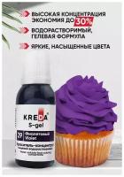 Краситель-концентрат креда (KREDA) S-gel фиолетовый №29 гелевый пищевой, 20мл