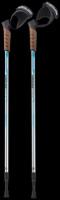 Скандинавские палки BERGER Nimbus 2-секционные, 77-135 см, серебристый/голубой