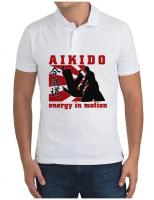 Рубашка- поло Aikido energy in motion (Энергия айкидо в движении)