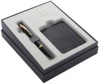 Набор Parker Urban Black GT: ручка шарик 1.0 син и визитница из экокожи, подар/уп 2122000 Parker 937