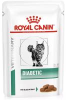 Влажный корм для кошек Royal Canin Diabetic, при сахарном диабете, профилактика избыточного веса 2 шт. х 85 г (кусочки в соусе)