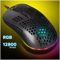 Игровая мышка для компьютера Defender Shepard RGB 7 кнопок 12800 dpi