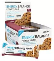 Батончик протеиновый Vplab Nutrition Energy Balance Fitness Bar, печенье 35гр. 25 штук