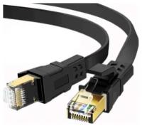 Патч-корд KS-IS U/FTP Cat8 RJ45 сетевой кабель 3м KS-411-3 черный