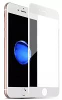 Противоударное защитное стекло на Apple iPhone 7 Plus и 8 Plus / 3D закаленное стекло для Эпл Айфон 7 Плюс и 8 Плюс на полную поверхность экрана с олеофобным покрытием ( Белое )