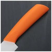 Нож керамический Симпл лезвие 15 см, ручка soft touch, цвета микс