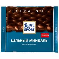 Шоколад Ritter Sport Extra Nut темный цельный миндаль, 100 г, 3 уп