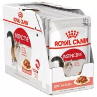 Влажный корм для кошек Royal Canin Instinctive, профилактика избыточного веса, профилактика МКБ 12 шт. х 85 г (кусочки в желе)