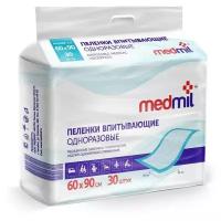 Medmil Пеленки впитывающие одноразовые «Medmil» Оптима, 60*90, 30 шт