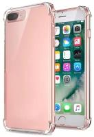 Силиконовый прозрачный чехол на Apple iPhone 7 Plus и iPhone 8 Plus с защитой углов /Противоударный чехол накладка на Эпл Айфон 7 Плюс и 8 Плюс