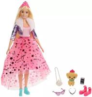 Набор Barbie Приключения принцессы с куклой и питомцем GML75