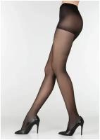 Marilyn STYLE 40 nero Колготки женские черные капроновые 40 ден, размер 6XXL однотонные, прозрачные, полуматовые