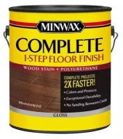 Лак для пола на водной основе Minwax Complete 1-Step цвет Брендивайн полуматовый