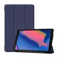 Чехол-обложка MyPads для Samsung Galaxy Tab A 8.0 (2019) SM-P200 / P205 тонкий умный кожаный на пластиковой основе с трансформацией в подставку с