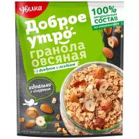 Гранола Увелка овсяная с фундуком и миндалем, 40 г, 20 уп