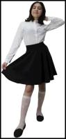 Школьная юбка ТЕХНОТКАНЬ, размер 122, черный