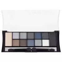 TF Cosmetics Палетка теней 12 Color Pallette Eyeshadow Pearl & Matte 01 дымчато-серый