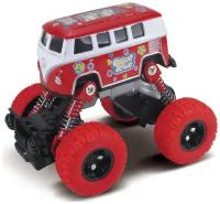 Игрушка Funky Toys Автобус die-cast, инерционный механизм, рессоры, 1:46