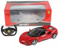 Машинка на радиоуправлении Rastar Ferrari SF90 Stradale (арт.97300), 1:14(33см), двери НЕ открываются. Красная