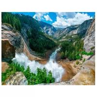 Постер А3 Водопад Невада в национальном парке Йосемити, Калифорния, США