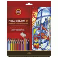 KOH-I-NOOR Карандаши цветные художественные Polycolor 3836, 48 цветов (3836048007KZ), 48 шт