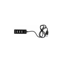 USB-хаб Buro BU-HUB4-0.5L-U2.0, black