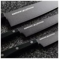 Набор из 3 ножей Samura Shadow Sh-0220/k с покрытием Black-coating, Aus-8, ABS пластик