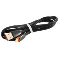 Кабель MobilePlus USB - Lightning (силикон), 1 м, черный