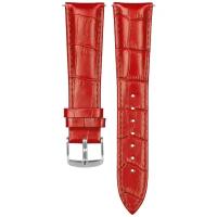 Ремешок кожаный GSMIN Crocodile 22 мм (Красный)