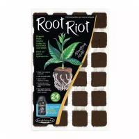 Органических кубики Root Riot (RootRiot) в кассете - пробки из компоста для проращивания, черенкования, укоренения, клонирования растений Growth Technology 24шт