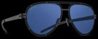Титановые солнцезащитные очки GRESSO Aberdeen - авиаторы / синие