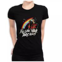 Футболка Dream Shirts Фредди Крюгер - Кошмар на улице Вязов Женская Черная