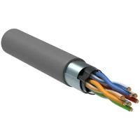 Кабель связи витая пара F/UTP экранир. (24AWG) кат.5е 4х2х0.52 ож PVC (305м) сер. (м) ITK LC1-C5E04-311 ( 1метр )