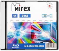 Диск BD-R 25 Gb Mirex 4x Slim box, 1 шт